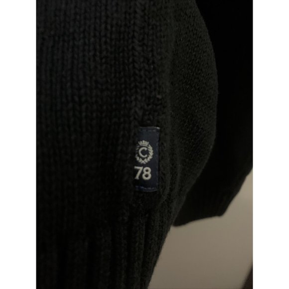 Chaps Sweater Mens XXL Red Black Mock Neck Knitted Long Sleeves Mock Neck - Picture 3 of 10